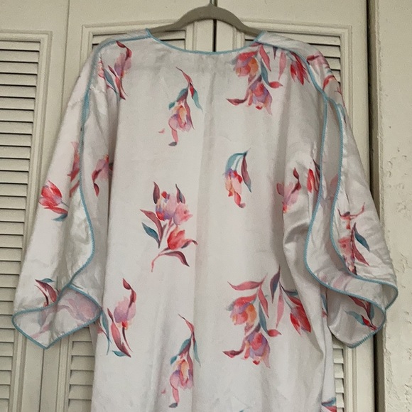 Givenchy intimate Paris VTG 100% polyester long wide robe . USA made - Picture 3 of 8